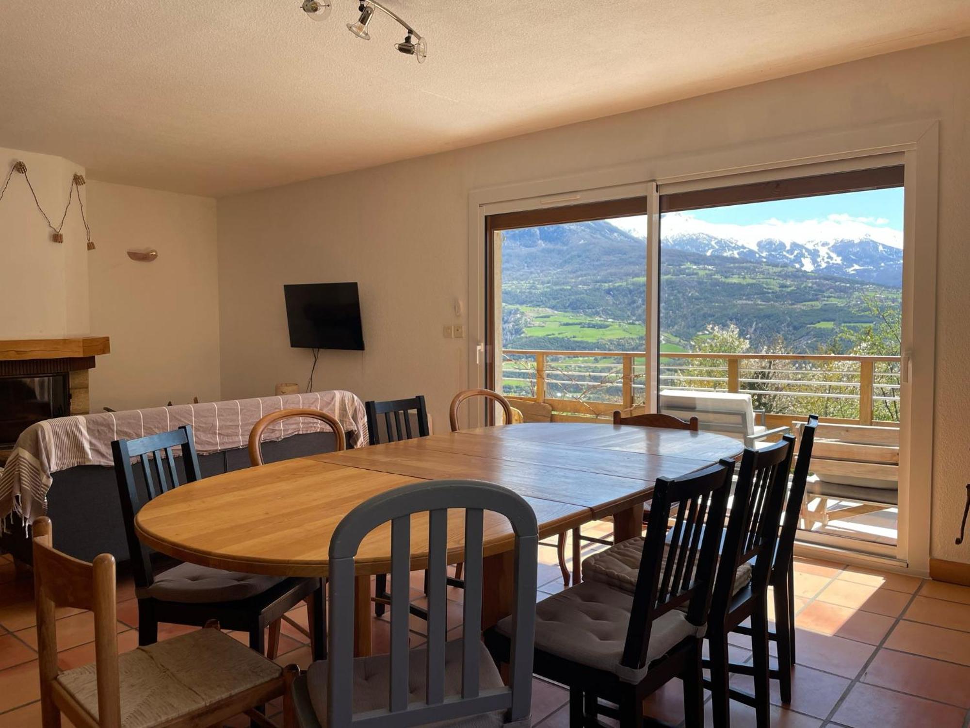 Gite Confort 15 Couchages, Vue Panoramique Montagne Hautes Alpes, Terrasses Embrun Exteriör bild